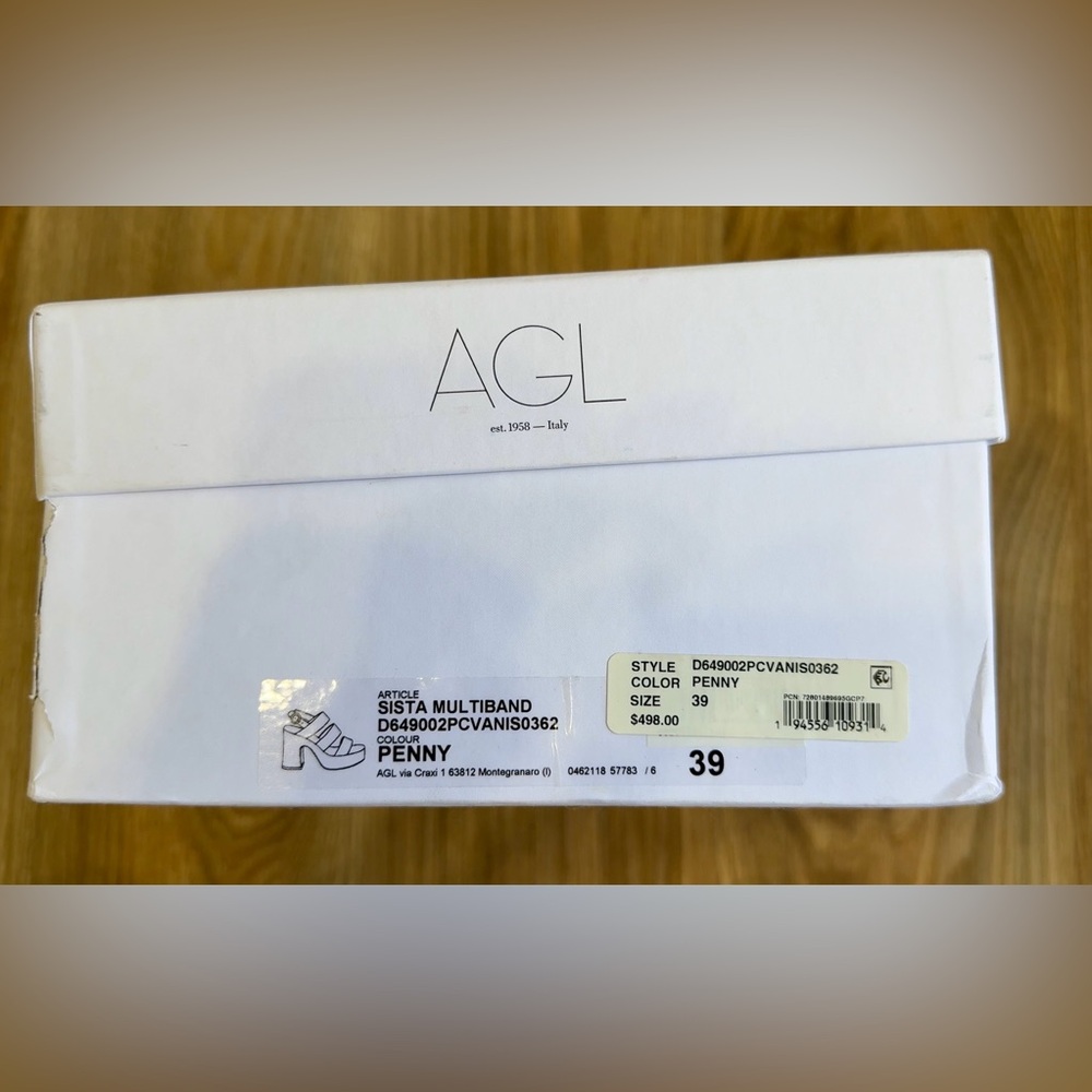 AGL Sista Multiband Python Platform Sandals Size … - image 3